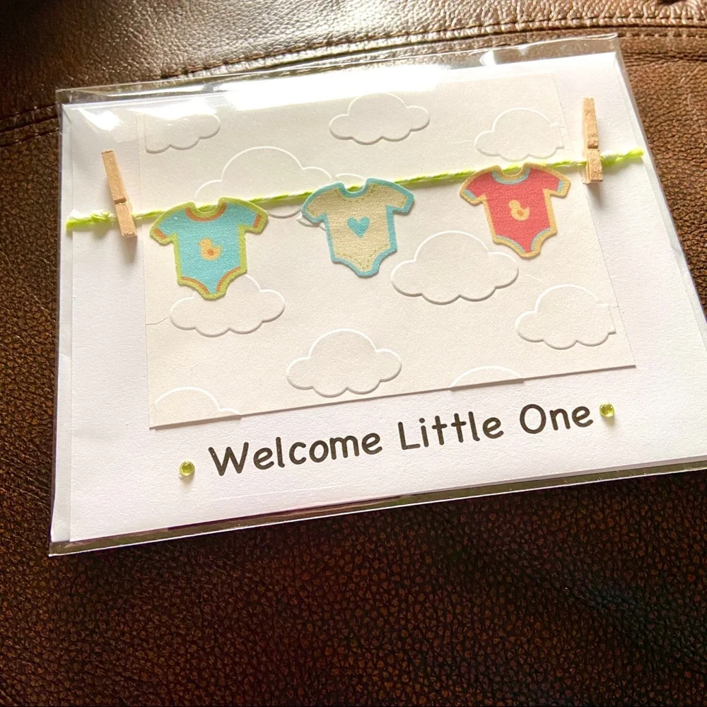 CARTERS 3 pc set with FREE Handmade card NWT❤️